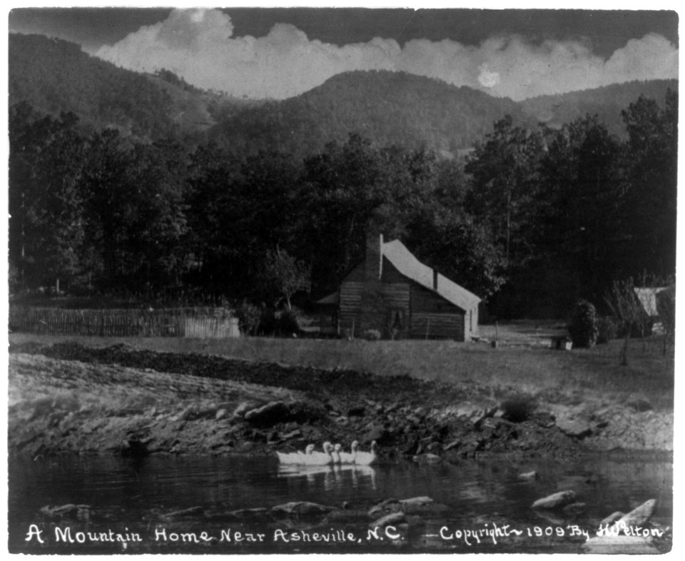 A mountain home near Asheville, N.C. with mountain in background LCCN2006683531