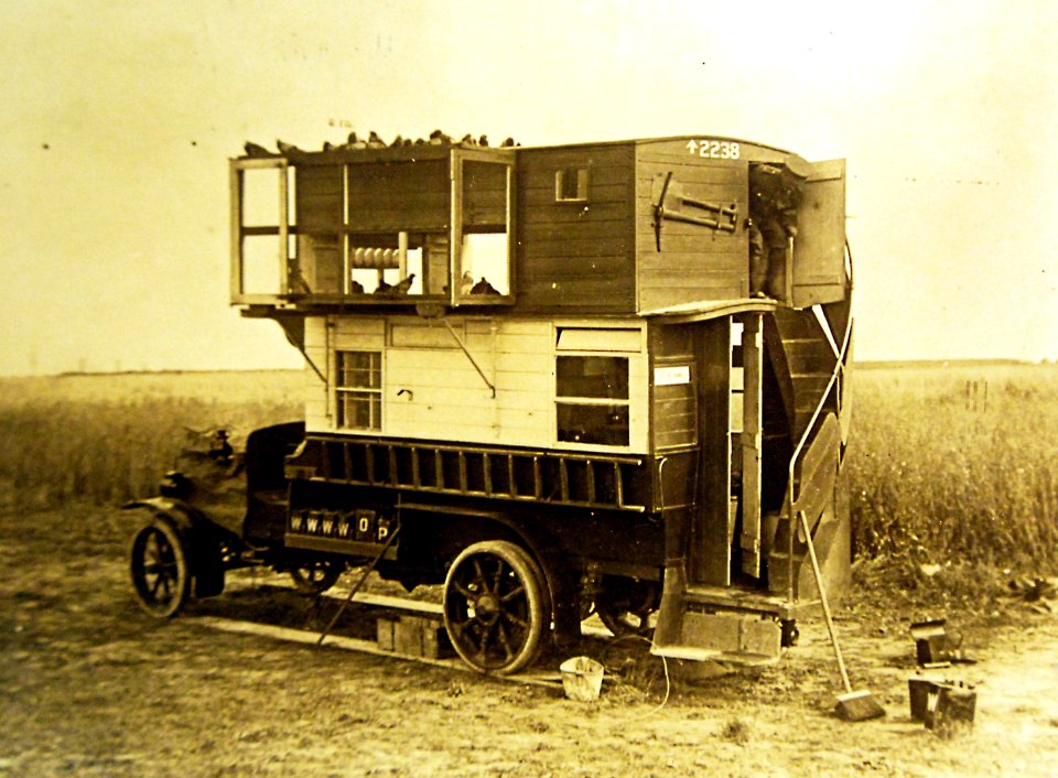 A motor pigeon loft, British Activities, WWI (28602320906)