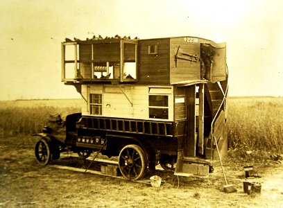 A motor pigeon loft, British Activities, WWI (28602320906) photo