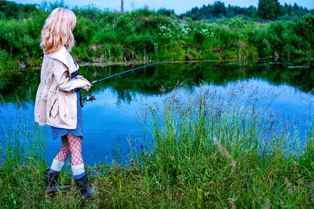 Pond float summer photo