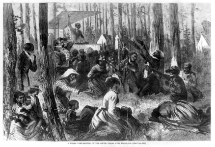 A Negro camp meeting in the South LCCN99614209