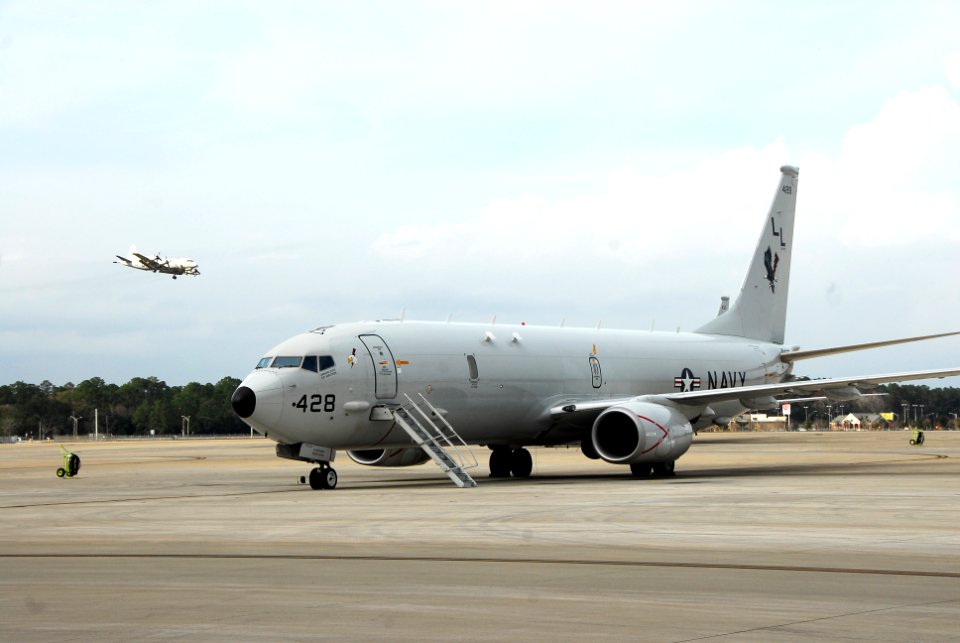 A P-8A on flight line at NAS Jacksonville (8369875371)
