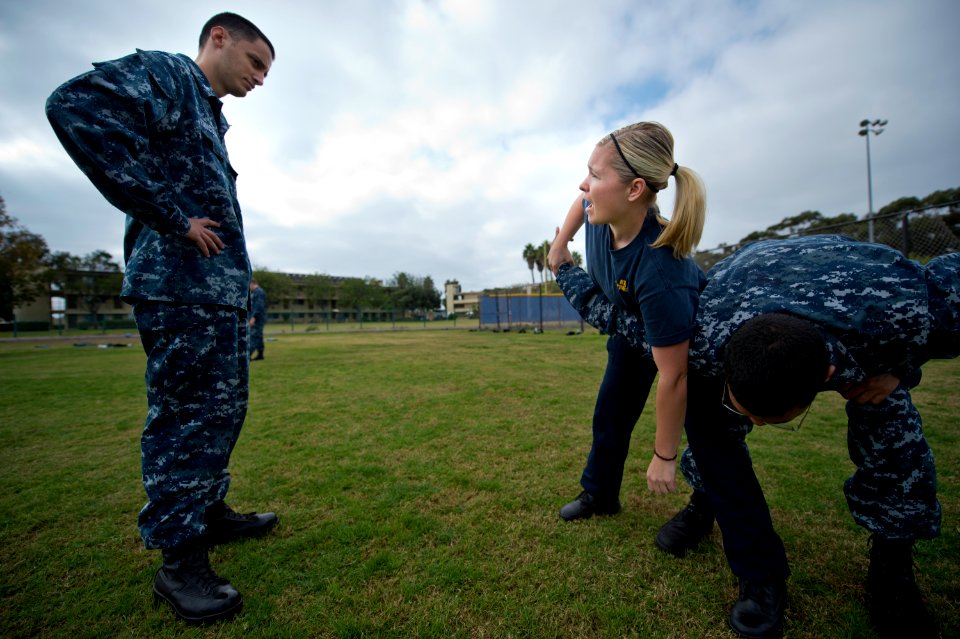 A police instructor teaches a takedown hold. (8233129270)