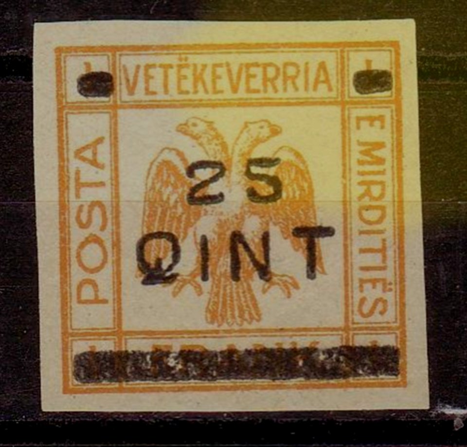 A postage stamp from the Republic of Mirdita (1921)