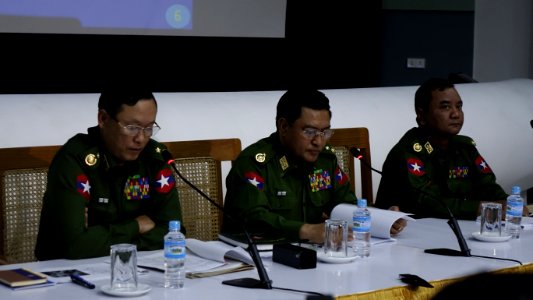 A press conference of Tatmadaw True News Information Team on 18 January 2019