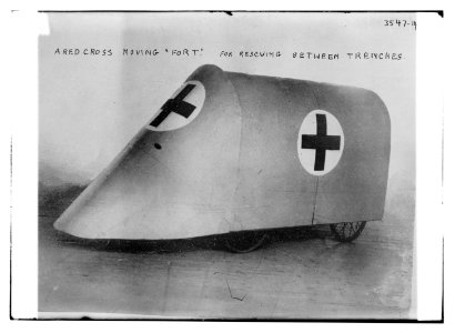 A red cross moving Fort. For rescuing between trenches LCCN2014699481
