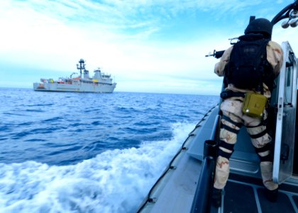 A Sailor conducts VBSS training. (8465579560)