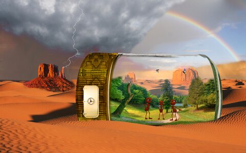 Ants fantasy rainbow