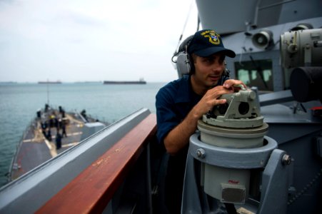 A Sailor stands watch. (10613567086)
