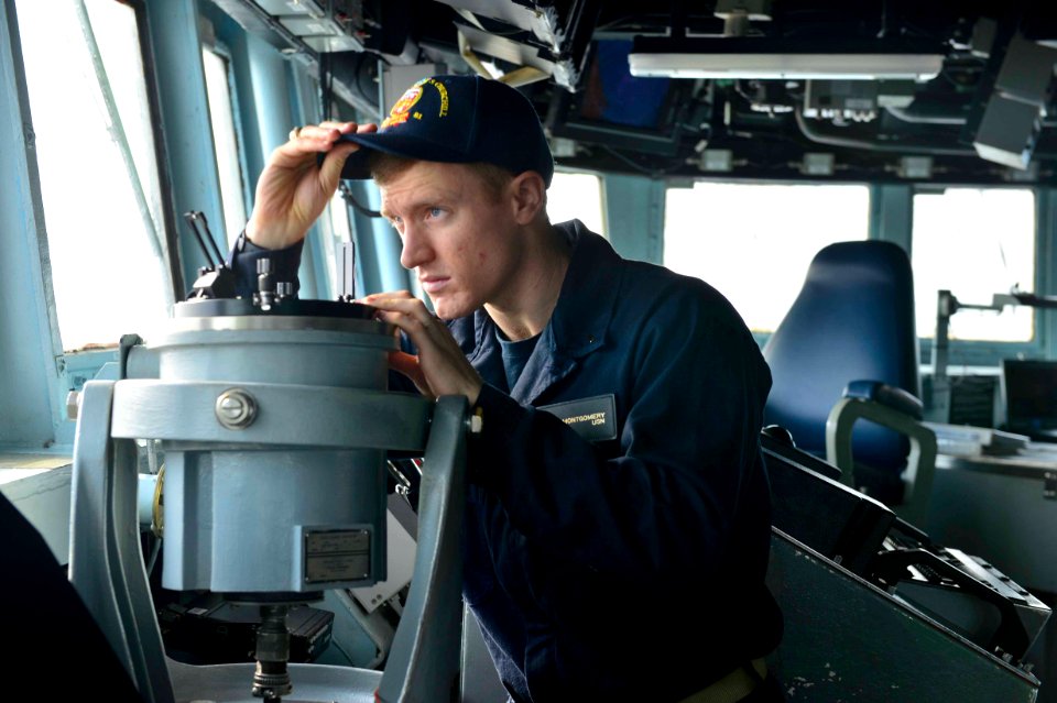 A Sailor stands watch. (16297282769)