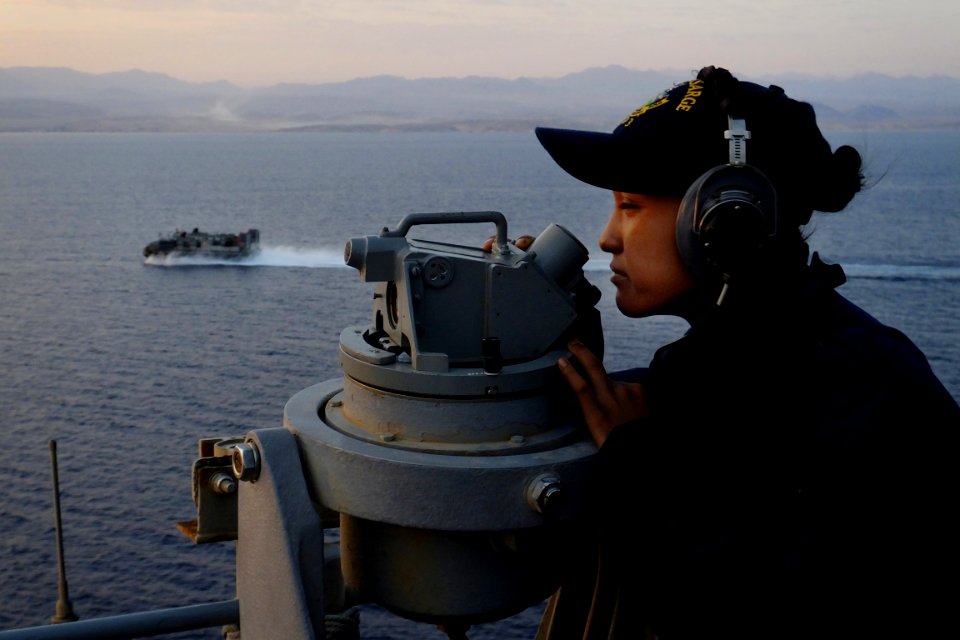 A Sailor stands watch. (9135769250)