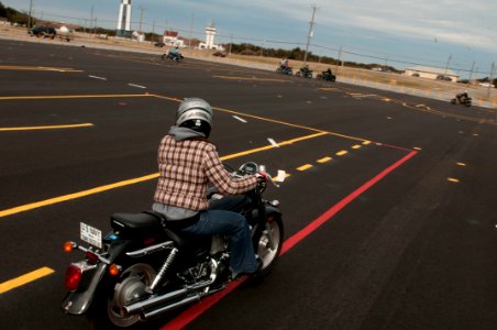 A Sailor takes a motorcycle safety course. (8455083061) photo