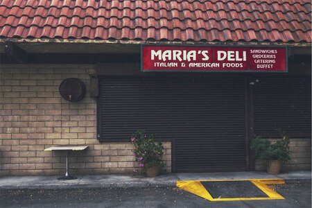 Store sidewalk entrance