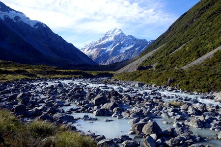 New zealand mt cook blue cooking