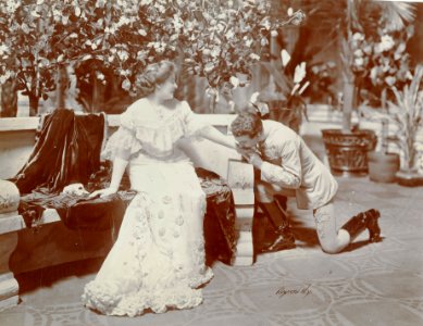 A scene from The Stubborness of Geraldine (SAYRE 12777)