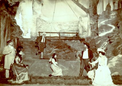 A scene from Act I of In Old Kentucky (SAYRE 11949)