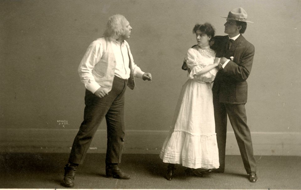 A scene from the play Sweet Clover (SAYRE 13823)