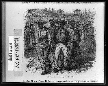 A slave-coffle passing the Capitol LCCN98510280 photo
