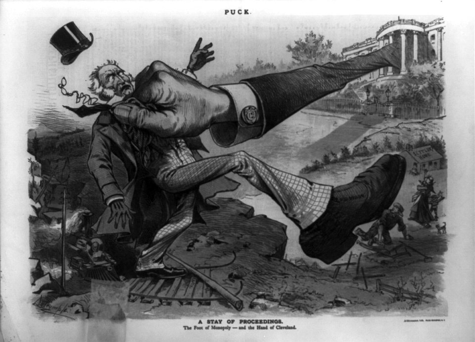 A stay of proceedings. The foot of monopoly - and the hand of Cleveland LCCN2002711751