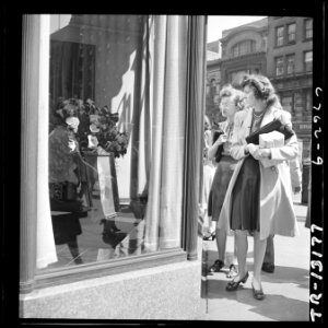 A stunned public in Washington, D.C., were grave and thoughtful the morning after they had been informed of the death... - NARA - 520701