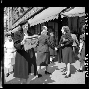 A stunned public in Washington, D.C., were grave and thoughtful the morning after they had been informed of the death... - NARA - 520703