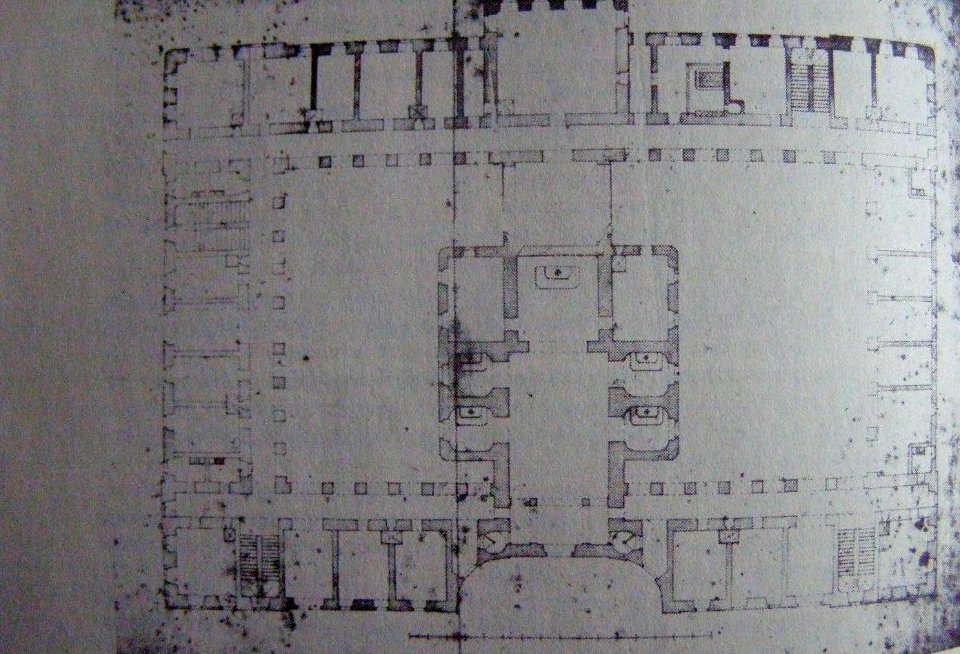 A szentgotthárd apátság földszinti alaprajza (F. Pilgram) III