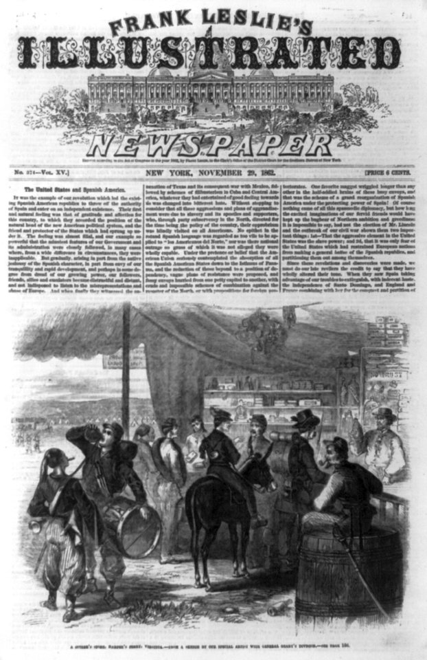 A sutler's store, Harper's Ferry, Virginia (soldiers of Gen. Geary's Div. making purchases) LCCN99614117