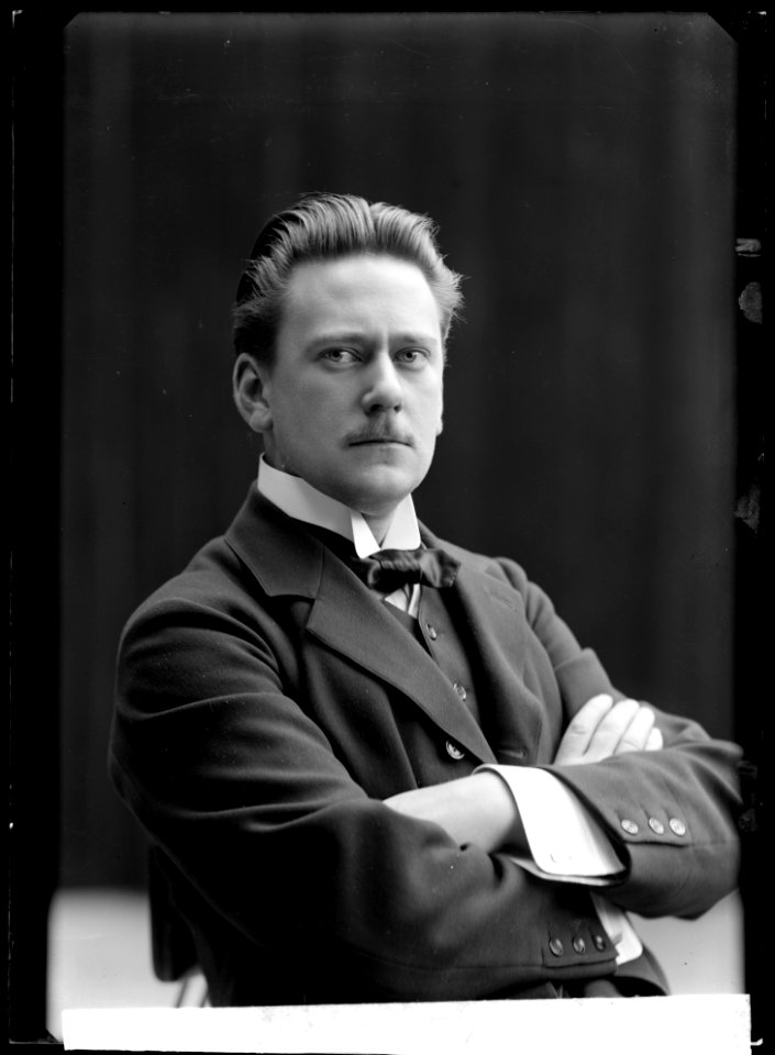Albin Lindahl, actor and singer, portrait 1907 - SMV - GL066