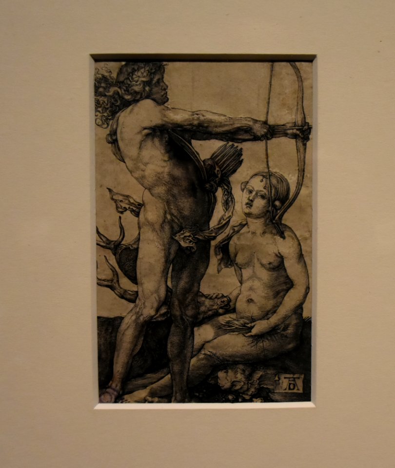 Albrecht Dürer - Apolo y Diana (1502)