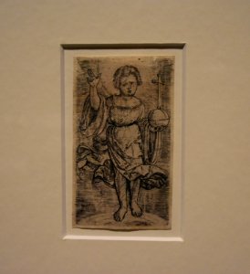Albrecht Altdorfer - Niño Jesús Salvator Mundi (ca. 1512)