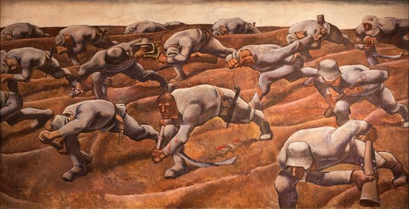 Albin Egger-Lienz, Die Namenlosen (1916), Heeresgeschichtliches Museum, Wien 0594-Bearbeitet-Bearbeitet