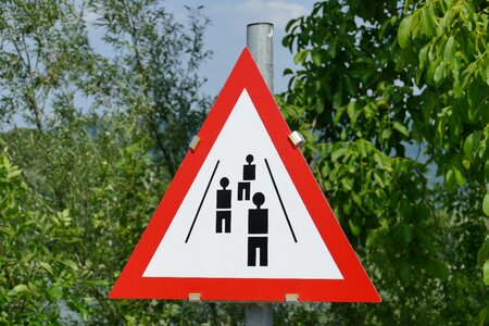 Information symbol street sign