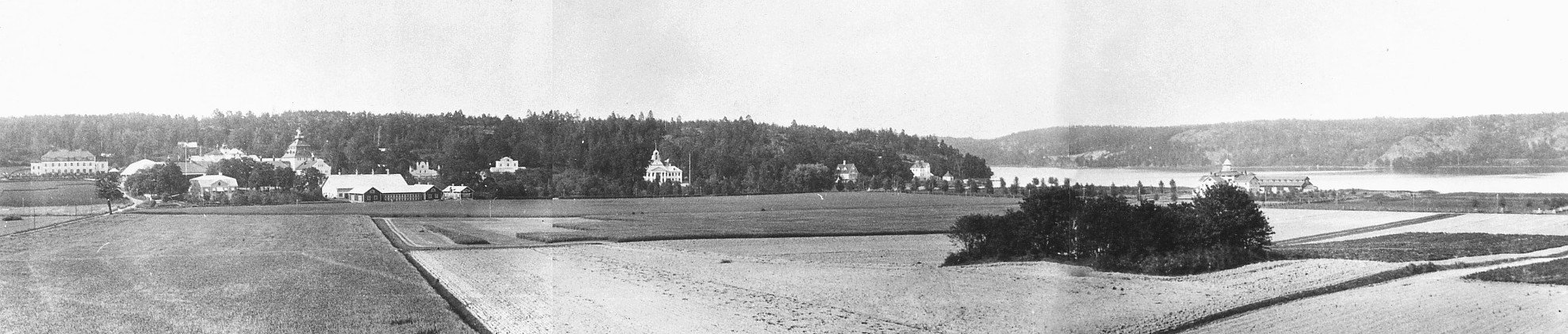 Alby gård panorama 1910