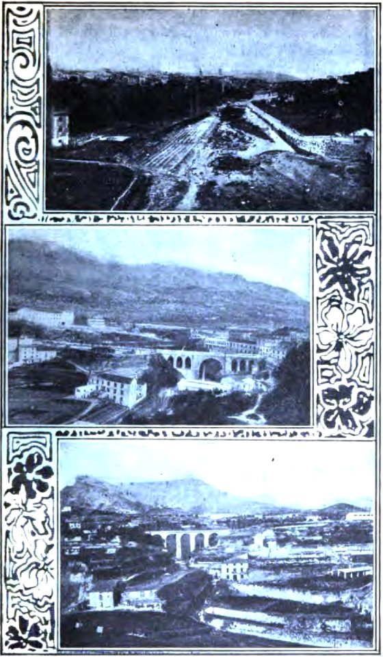 Alcoy. 6. I Panorama Onteniente II Puente San Roque III San Roque y arrabales