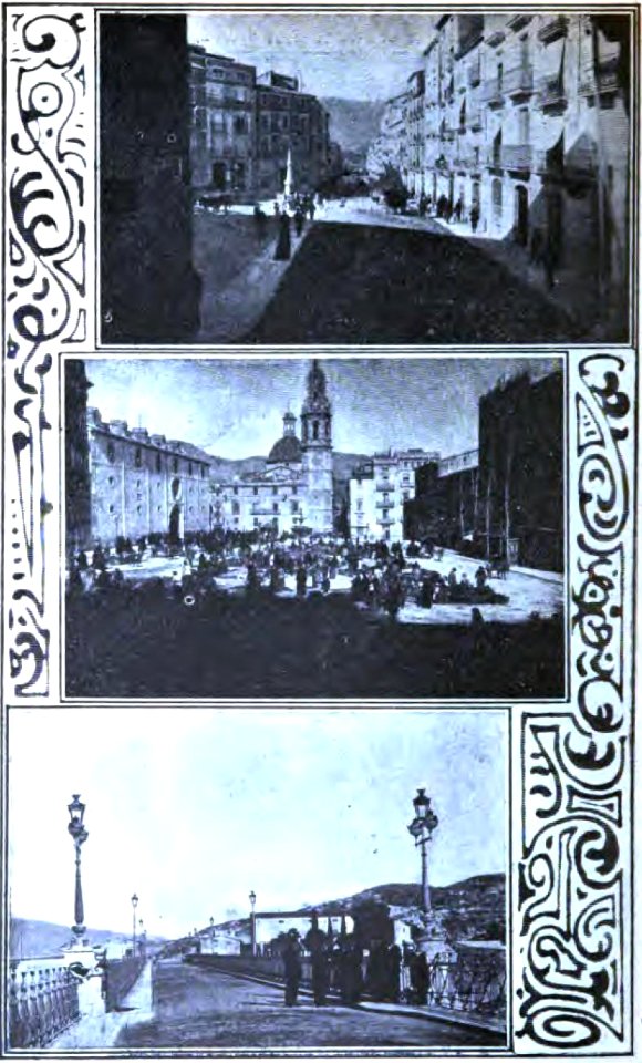 Alcoy. 2. I Calle Santa Elena II Plaza San Agustín III Viaducto Canalejas