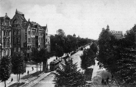 Aleje Ujazdowskie w Warszawie przed 1916