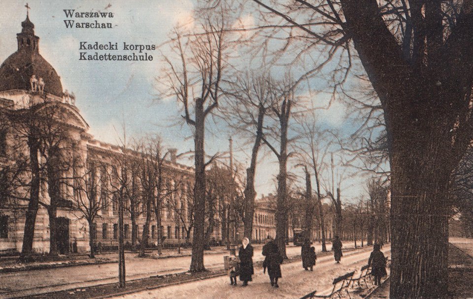 Aleje Ujazdowskie Gmach Korpusu Kadetów im. Aleksandra Suworowa przed 1919