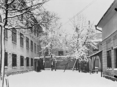 Aleksanterinkatu 8. Sisäpiha talvella - N1168 - hkm.HKMS000005-km0000liqk