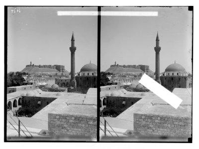 Aleppo (Haleb) and environs. One of the finest mosques and castle LOC matpc.02156