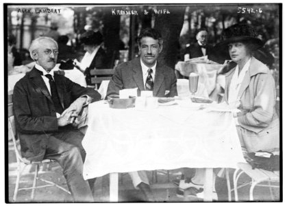 Alex. Lambert, Kreisler & wife LCCN2014713184