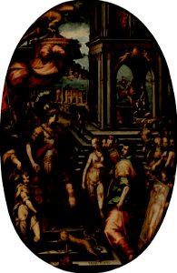 Alexander Giving Campaspe to Apelles - Francesco Morandini il Poppi, 1571