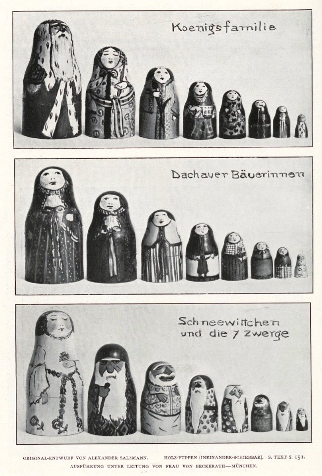 Alexander von Salzmann - Holzpuppen, c. 1904