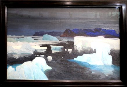 Alexandre sergejewitsch borisoff, i blocchi di ghiaccio, mare di kara, 1906