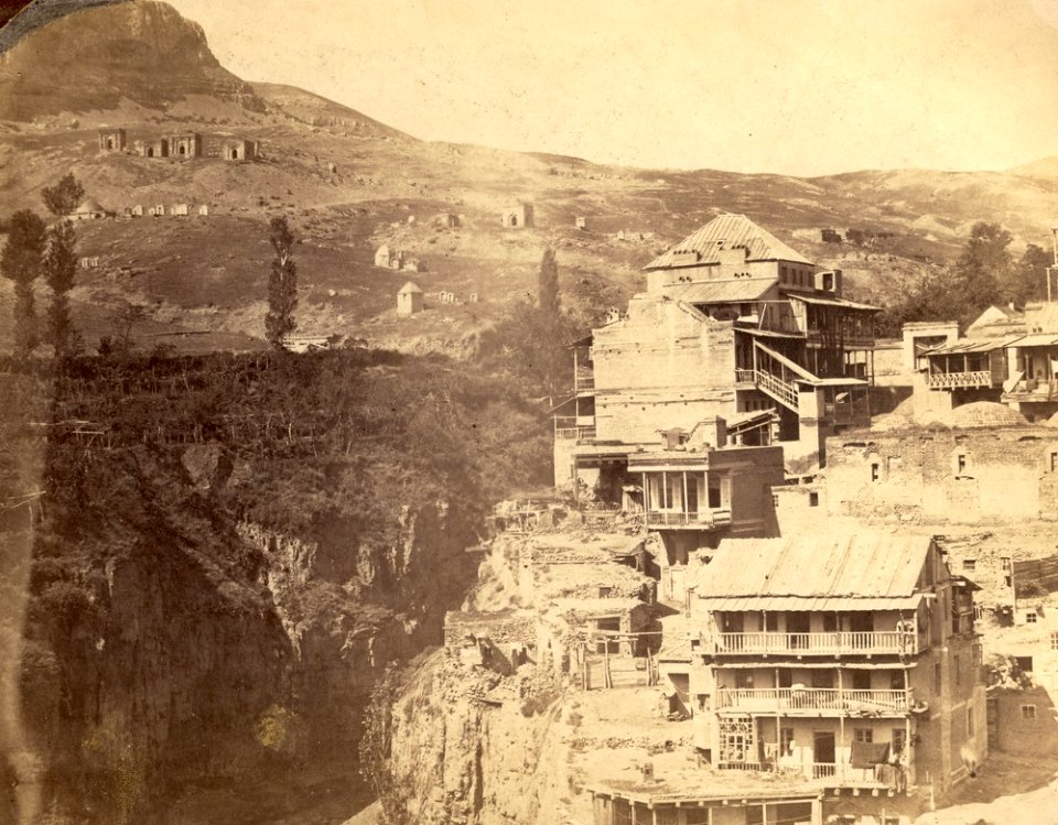 Alexei Ivanitsky. The Muslim cemetery in the hills near the Botanical Garden in Tbilisi. 1858