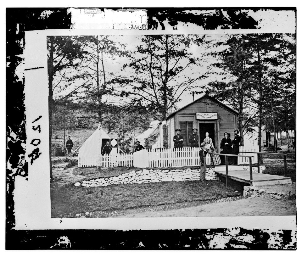 Alexandria, Virginia. Sanitary Commission lodge. Convalescent LOC cwpb.01390