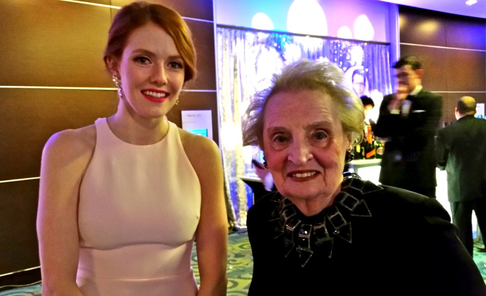 Alexis Keslinke and Madeleine Albright at 2016 White House Correspondents Association dinner
