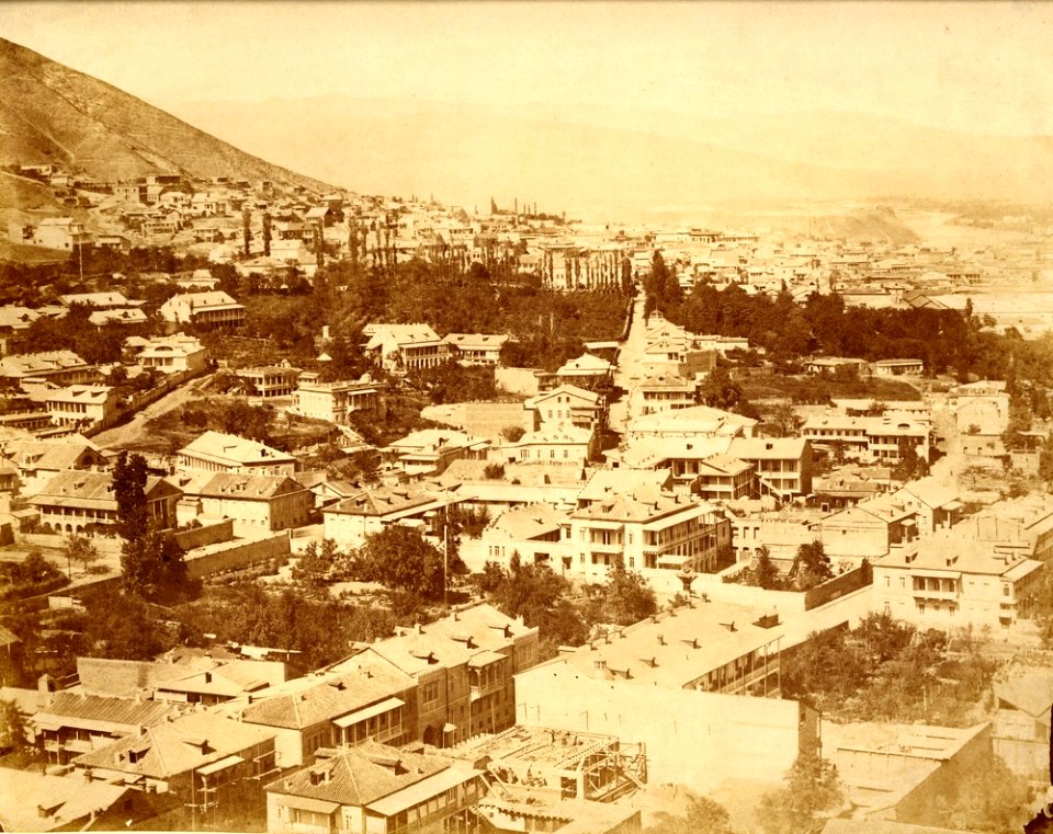 Alexei Ivanitsky. View of Tbilisi. 1858