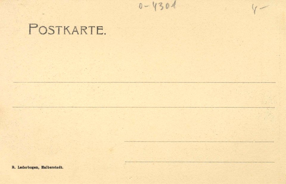 Alexisbad, Sachsen-Anhalt - Ulrikenwehr (back) (Zeno Ansichtskarten)