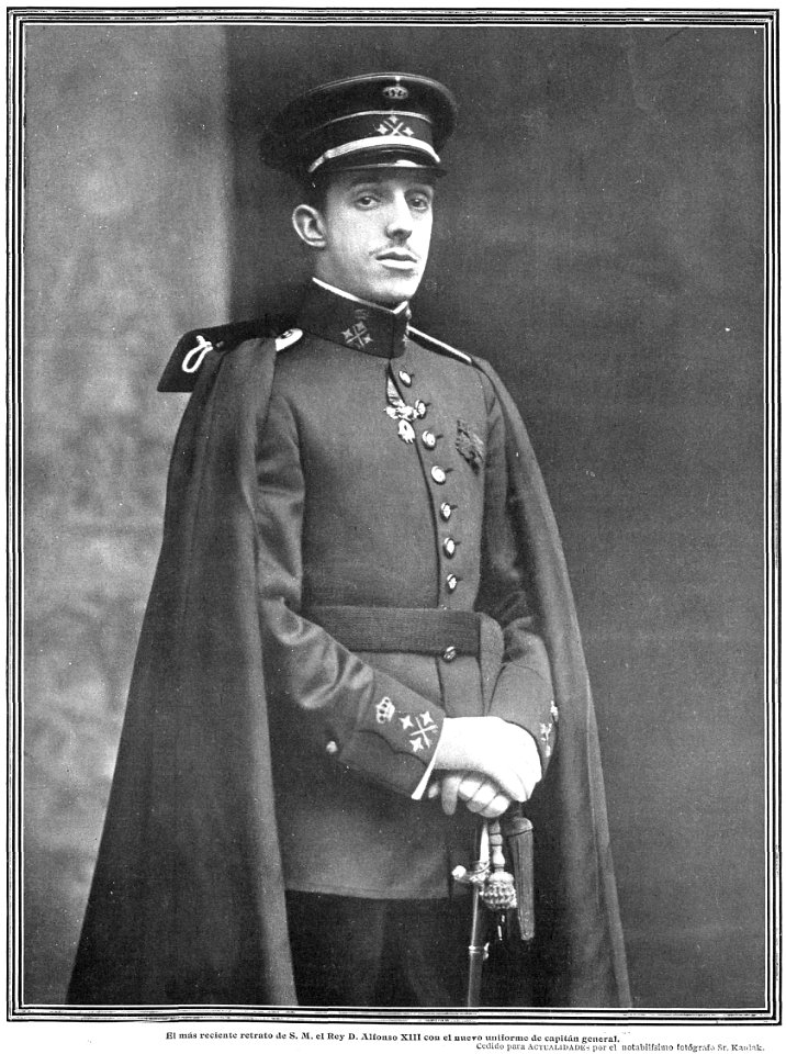 Alfonso XIII, de Kaulak, en Actualidades