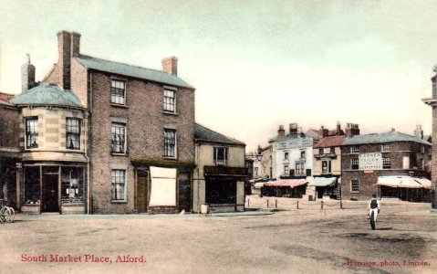 Alford Market Place, Alford, Lincolnshire, England. 1905 or before photo